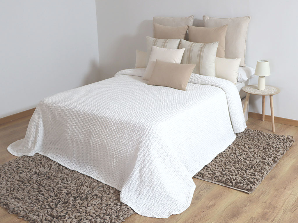 Colcha Waffle Blanco 150cm